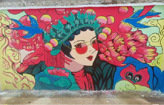 商洛墙体彩绘-网红墙