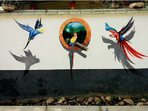 商洛视觉错位-3D墙绘设计