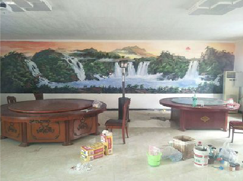 商洛墙绘-写实风景