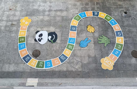 商洛地面游戏彩绘