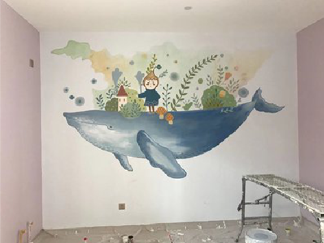 商洛手绘墙的特点及优势。